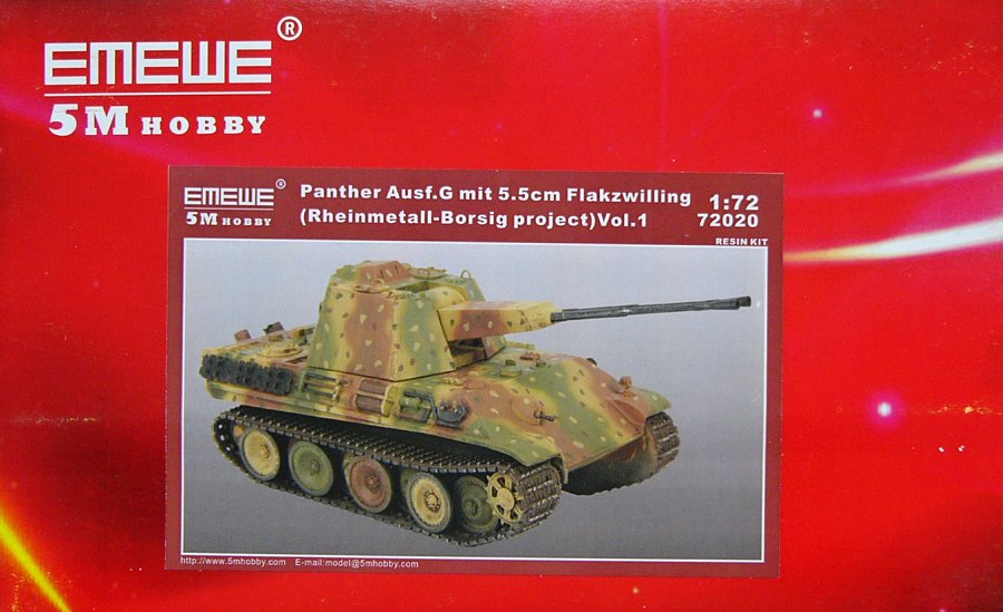 1/72 Panther Ausf.G w/ 5.5cm Flakzwilling No.1