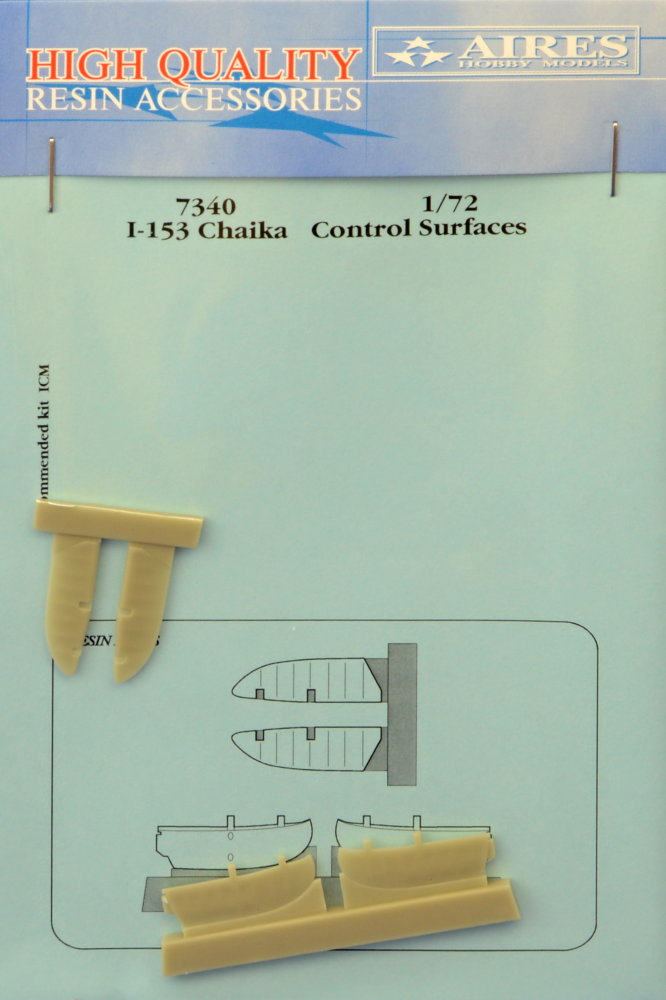 1/72 I-153 Chaika control surfaces (ICM)