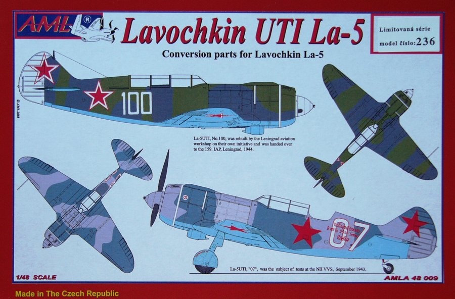AML Models Decals 1/72 LAVOCHKIN La-5F SOVIET ACES with Resin Detail Set 