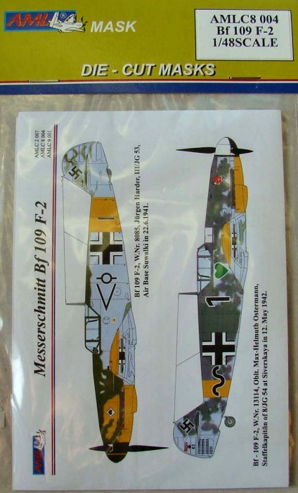 1/48 Masks Bf 109 F-2 (incl. decals)