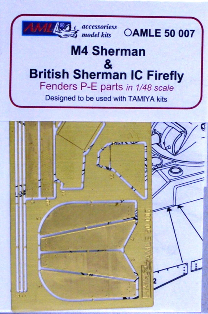 1/48 Fenders for British Sherman Ic Firefly (TAM)