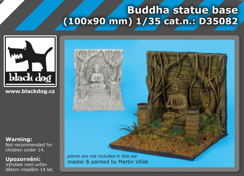1/35 Buddha statue base (100x90 mm)