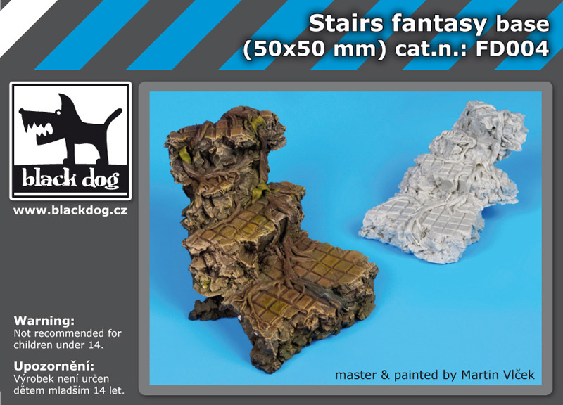 Stairs fantasy base (50 x 50 mm)