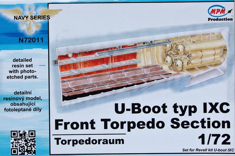 1/72 U-Boot typ IXC Front Torpedo Section (REV)