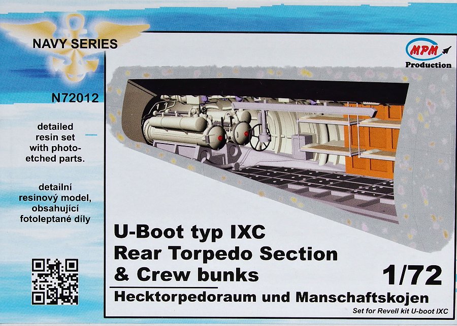 1/72 U-Boot typ IXC Rear Torpedo Section (REV)