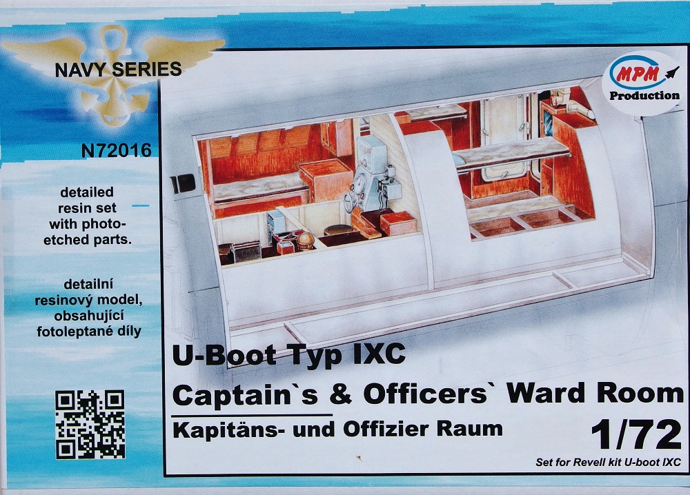1/72 U-Boot typ IXC Captain&Offic. Ward Room (REV)