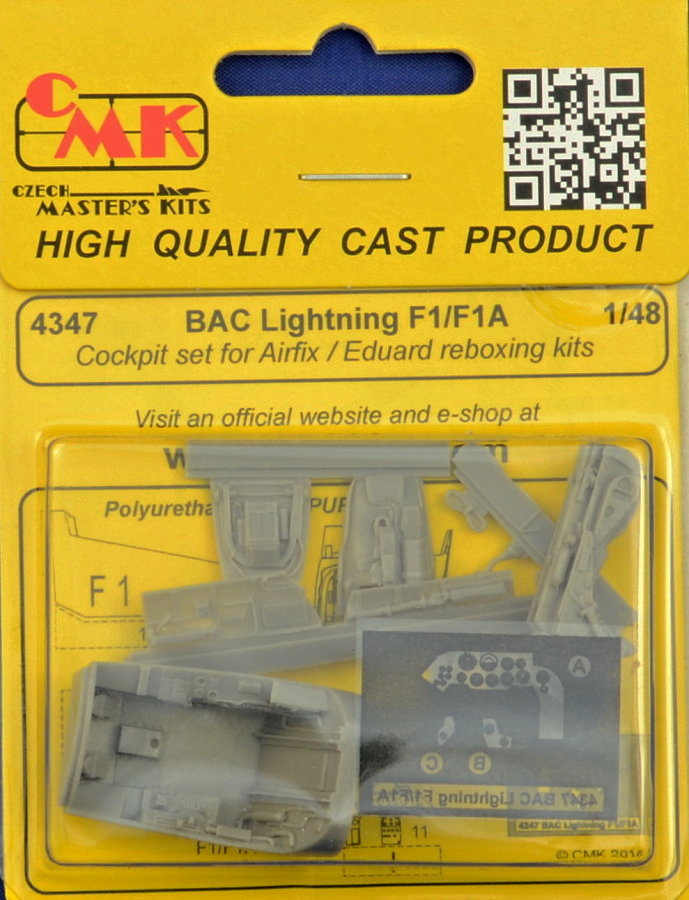1/48 BAC Lightning F1/F1A - Cockpit set (AIRF/EDU)