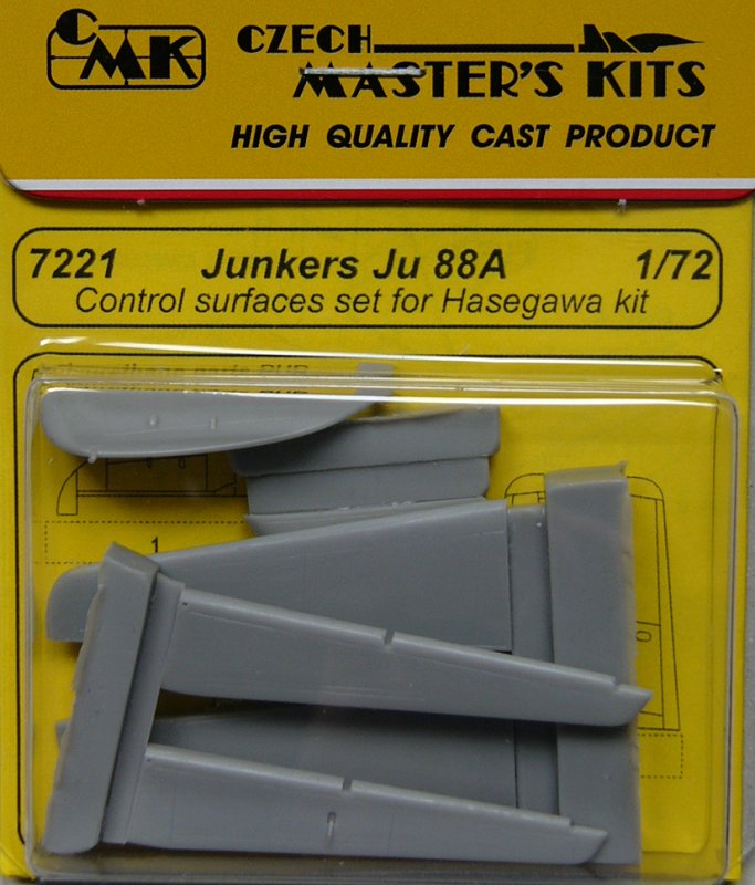 1/72 Junkers Ju 88A control surfaces (HAS)