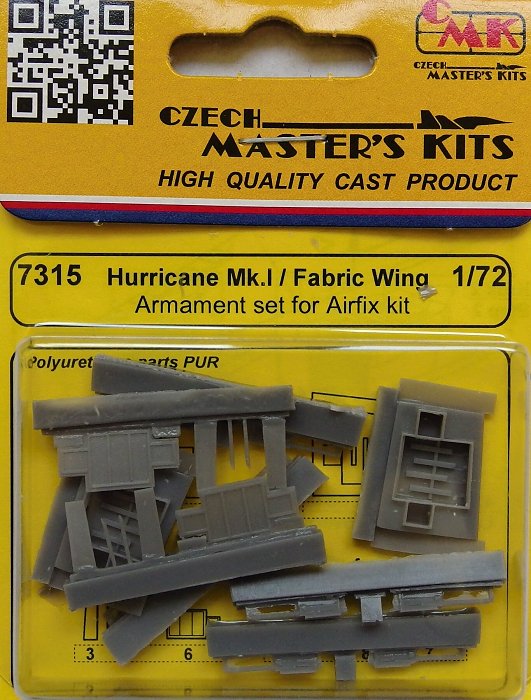 1/72 Hurricane Mk.I/Fabric Wing Armament set (AIR)