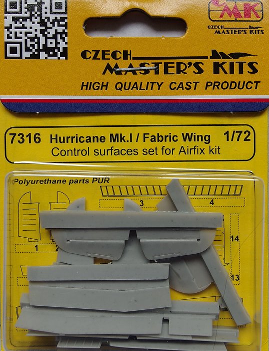 1/72 Hurricane Mk.I/Fabric Wing Control surfaces