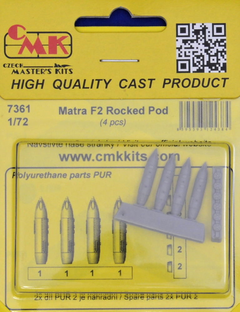 1/72 Matra F2 Rocket Pod (4 pcs.)