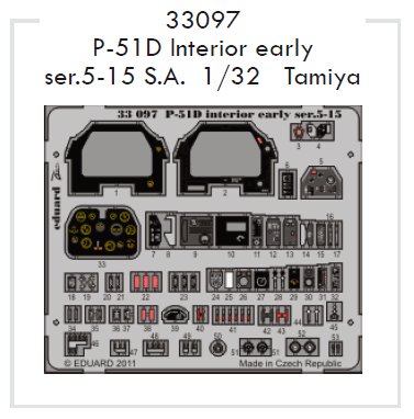 1/32 P-51D Interior early ser.5-15 S.A. (TAM)