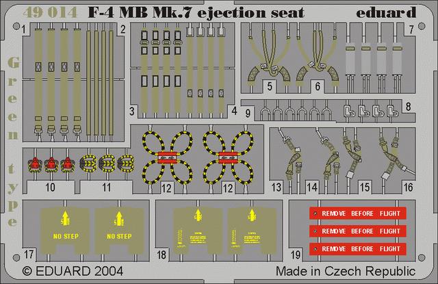 SET F-4 MB Mk.7 ejection seat / Green type (HAS)