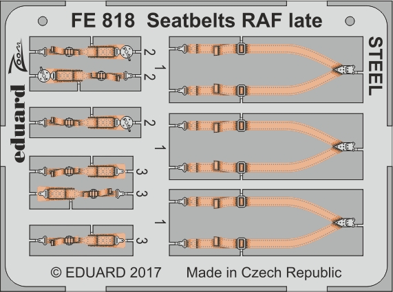 1/48 Seatbelts RAF late STEEL