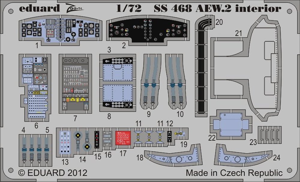 1/72 Sea King AEW.2 interior S.A. (CYBERH)