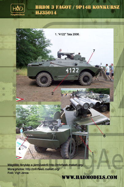 1/35 Decal BRDM 3 Fagot (Hungarian)