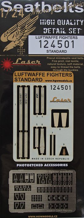 1/24 Seatbelts Luftwaffe Fighters Standard (LASER)