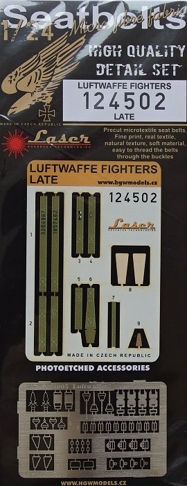 1/24 Seatbelts Luftwaffe Fighters Late (LASER)