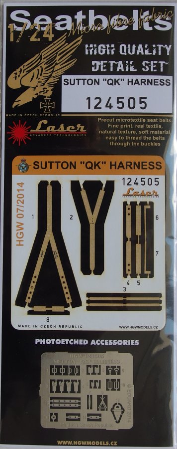 1/24 Seatbelts Sutton QK Harness (LASER)