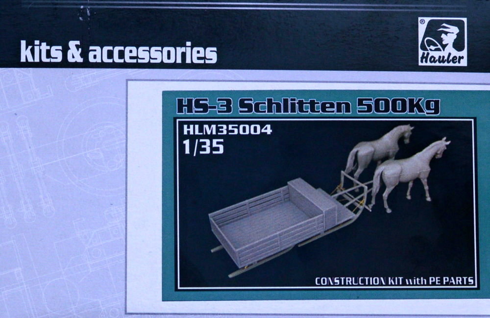 1/35 HS-3 Schlitten 500kg (resin kit, 2 horses)