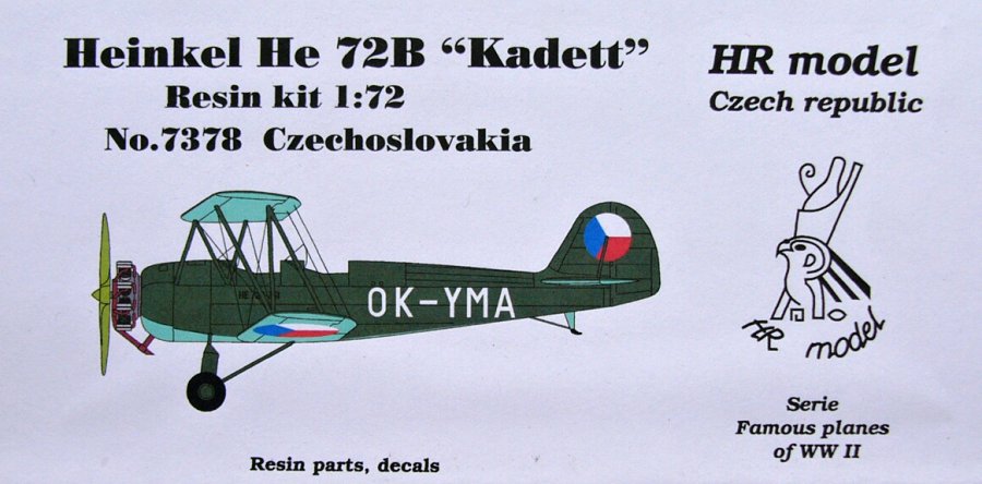 MODELIMEX Online Shop | 1/72 Heinkel He 72B Kadett (Czechoslovakia ...