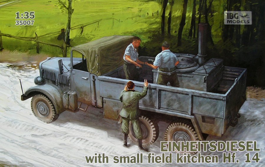 1/35 EINHEITSDIESEL with small field kitchen Hf.14