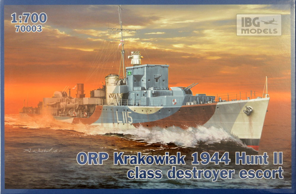 1/700 ORP Krakowiak 1944 Hunt II (w/ PE,waterline)