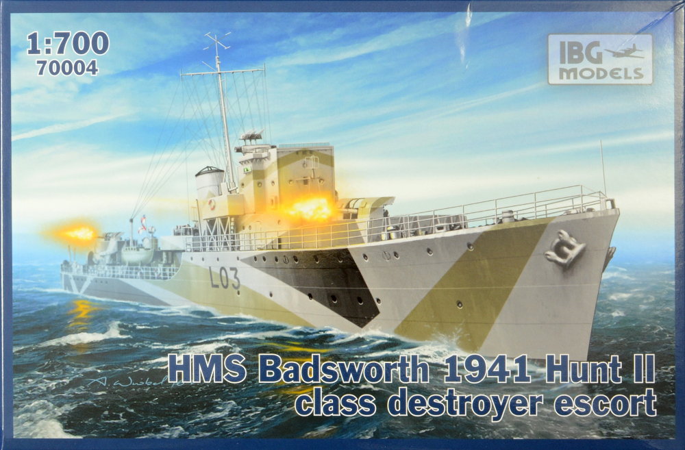 1/700 HMS Badsworth 1941 Hunt II (w/ PE,waterline)