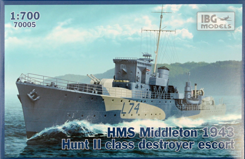 1/700 HMS Middleton 1943 Hunt II (w/ PE,waterline)