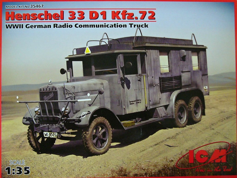 1/35 Henschel 33 D1 Kfz.72 Radio Commun.Truck WWII