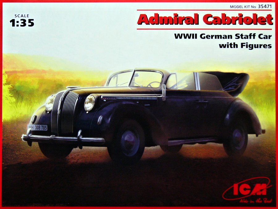 1/35 Admiral Cabriolet German Staff Car WWII
