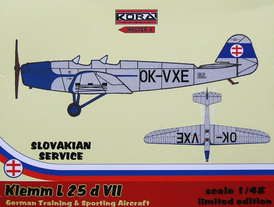 1/48 Klemm L 25 d VII (in Slovakian Service)