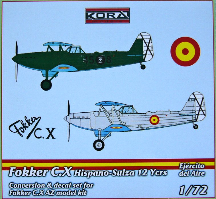 1/72 Fokker C.X HS Engine Conv.Set (Ejército d.A.)