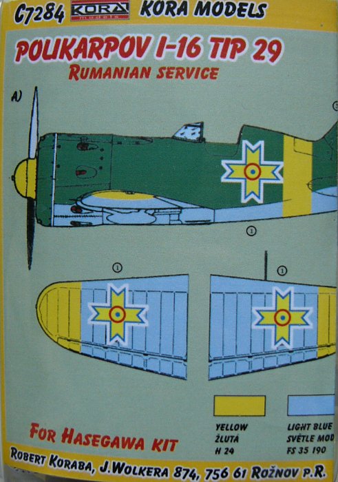 1/72 I-16 Typ 29 Romanian service Conv.set (HAS)