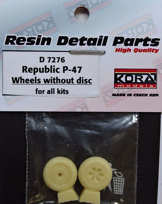 1/72 Wheels without disc for Republic P-47