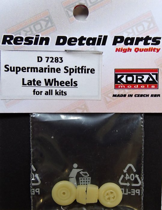 1/72 Wheels for Supermarine Spitfire Late