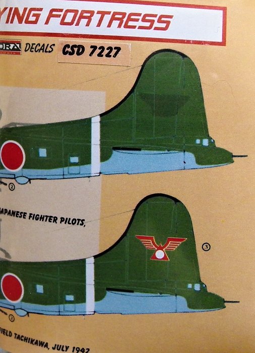 1/72 Boeing B-17E Detail set&decal (Japan)