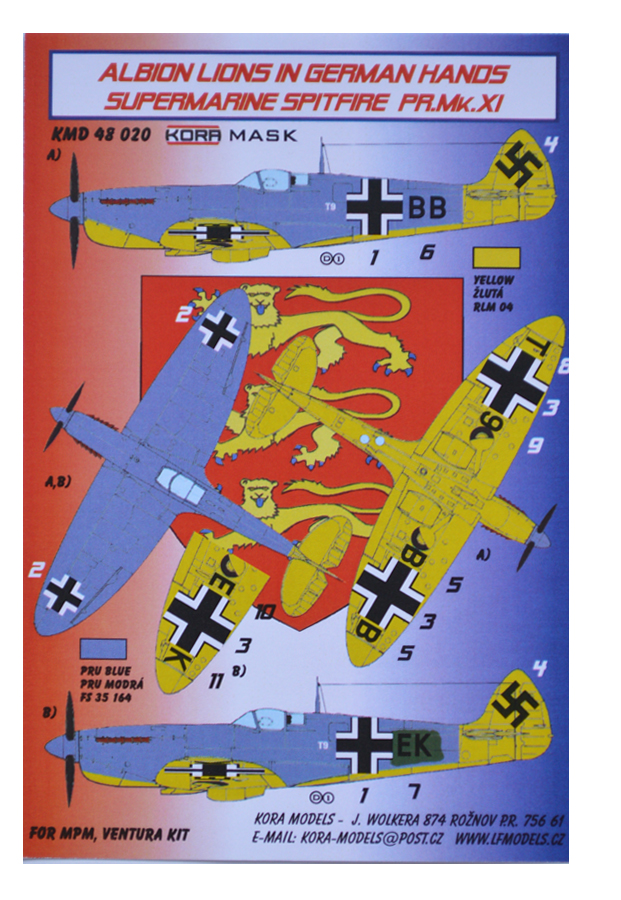 1/48 Mask Superm.Spitfire PR.Mk.XI in German Hands