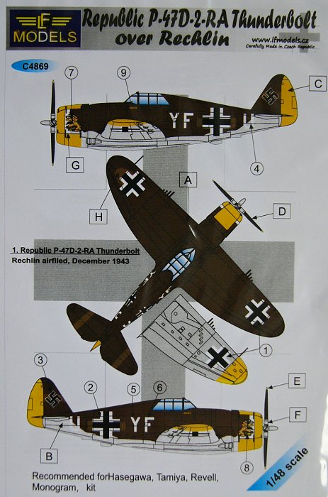 1/48 Decals P-47D-2-RA over Rechlin (HAS)