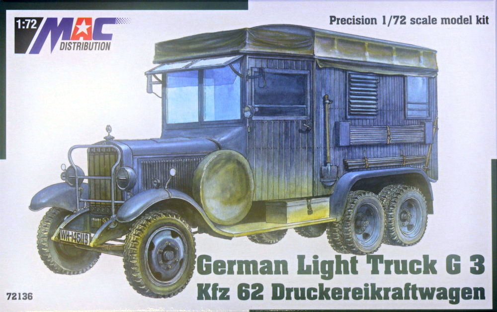 1/72 Kfz 62 Druckereikraftwagen German Light Truck