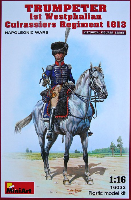 1/16 Trumpeter on horse  (Napoleonic Wars)