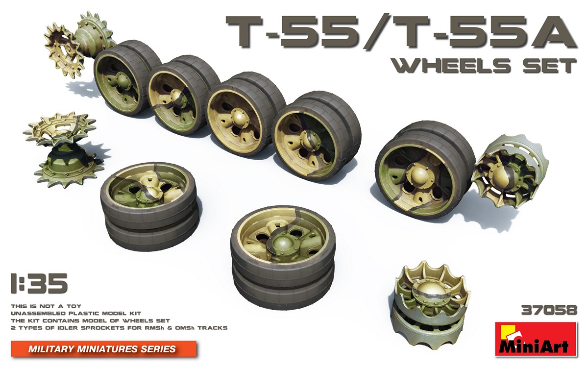 1/35 T-55 / T-55A wheels set