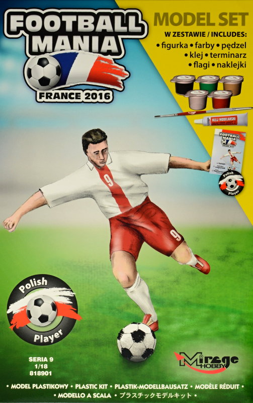 MODEL SET 1/18 Football Player POLAND, France 2016