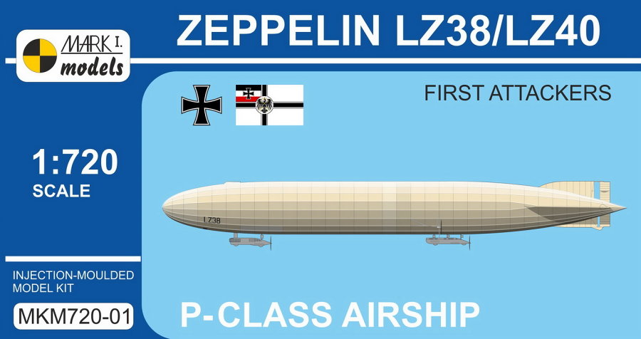 1/720 Zeppelin P-class LZ38/LZ40 'First Attackers'