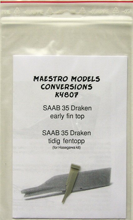 1/48 SAAB 35 Draken - early fin top (HAS)