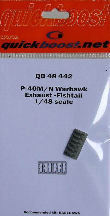 Quickboost 1/48 P-40M/N Warhawk Exhaust Fishtail # 48442 