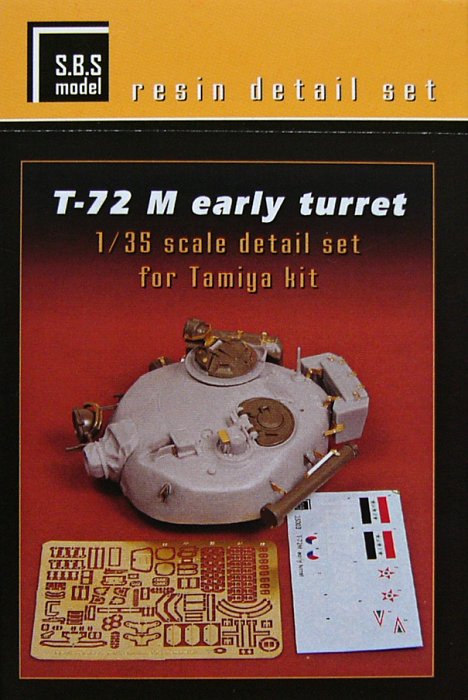 1/35 T-72 M early turret - detail set (TAM)