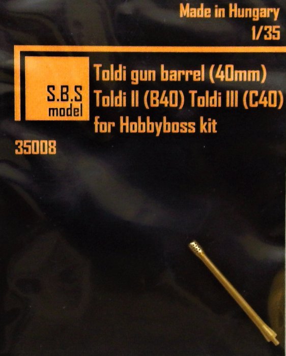 1/35 Gun barrel (40mm) for Toldi II/Toldi III (HB)