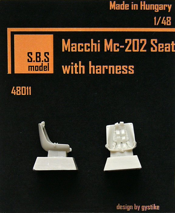 1/48 Macchi Mc-202 - Seats with harness (2pcs.)