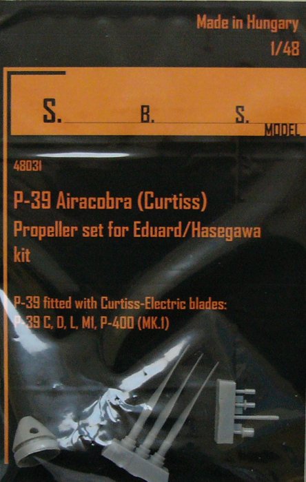 1/48 P-39 Airacobra propeller - Curtiss (HAS/EDU)